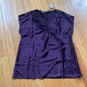 NWT The Limited Plum Blouse Size M